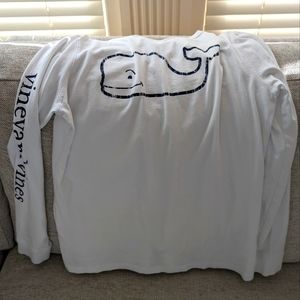 Vineyard Vines long sleeve white tee - adult size small